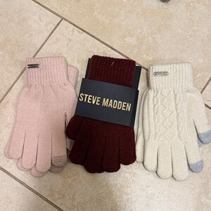 Steve madden gloves (3pairs) NEW